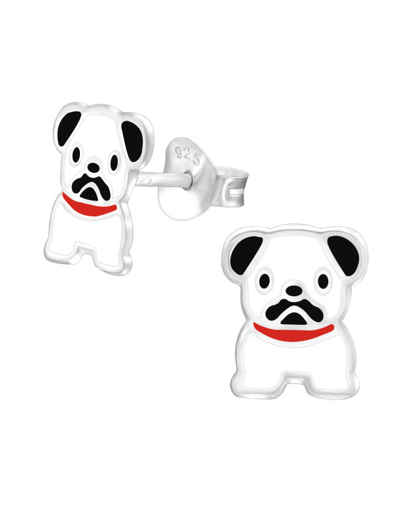 Strieborné náušnice pes-313531-20