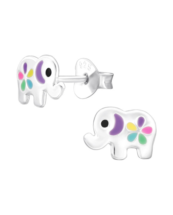 Strieborné náušnice sloník-271610-20