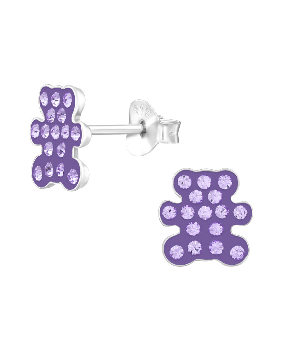 Strieborné náušnice macko-294628-20