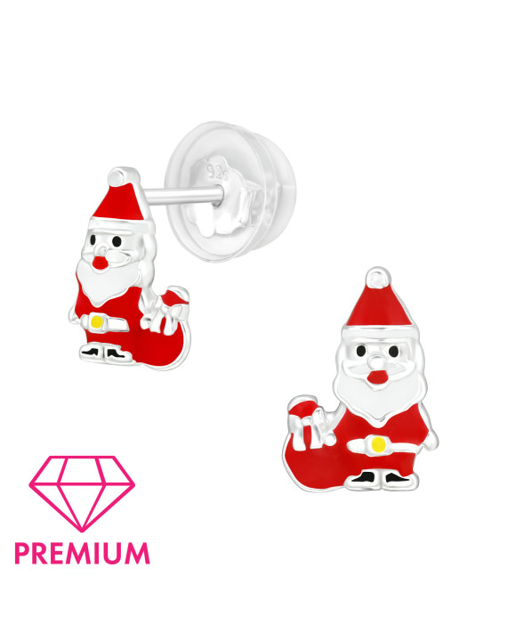 Strieborné náušnice Vianoce mikuláš-294878-20