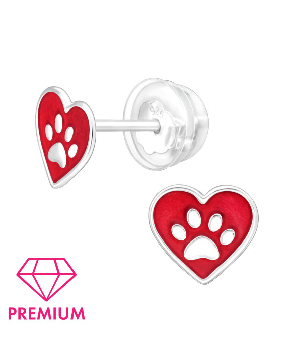 Strieborné náušnice SRDCE-294545-20