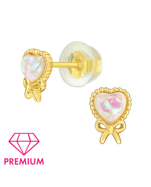 Strieborné náušnice SRDCE-294547-20