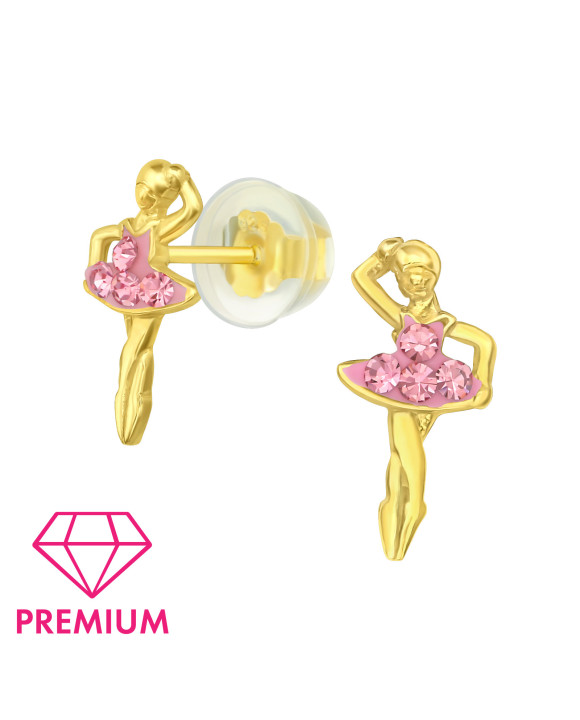 Strieborné náušnice BALERÍNA-294542-20