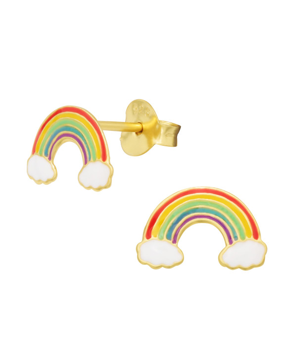 Strieborné náušnice dúha-294601-20