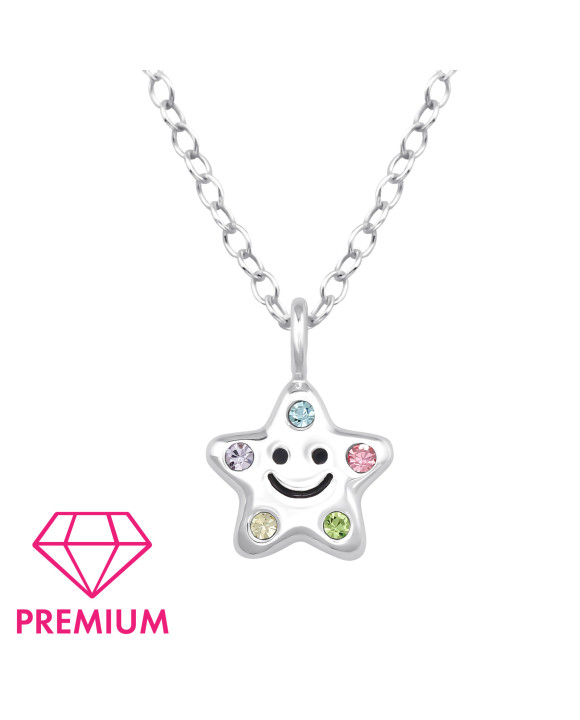 Strieborný náhrdelník hviezda-313471-20