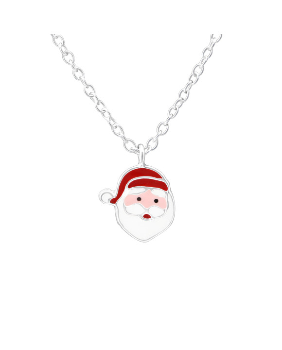 Strieborný vianočný náhrdelník Mikuláš-223391-20