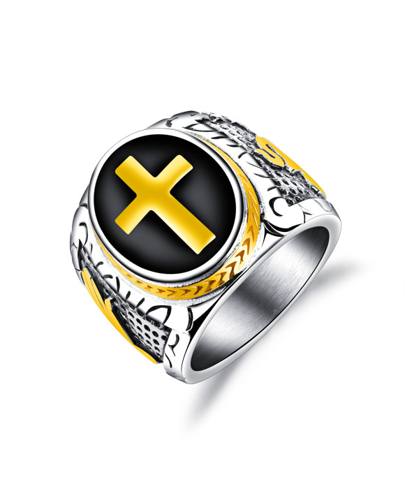 Pánsky oceľový prsteň-162931-20