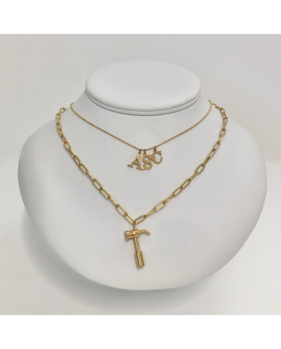 Oceľový náhrdelník s príveskom-278656-20