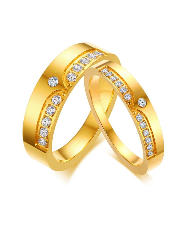 Pozlátená pánska obrúčka