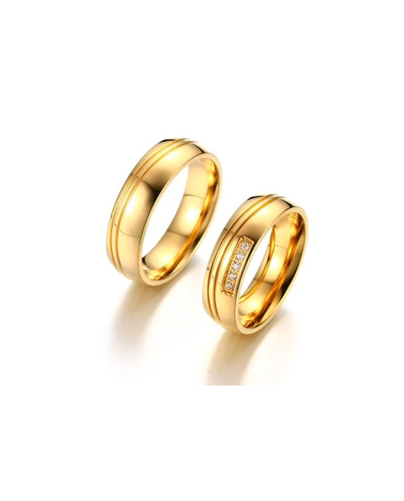 Dámska pozlátená obrúčka-162955-20