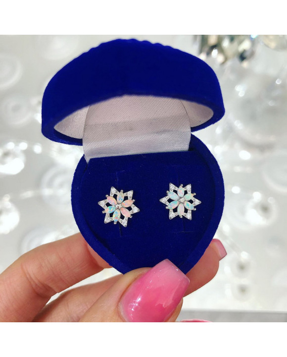 Strieborné náušnice kvet-221272-20