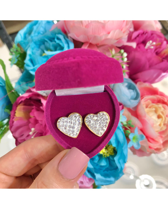 Dámske oceľové náušnice srdce-274069-20