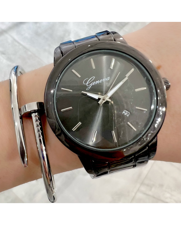 Čierne hodinky Geneva-113089-20