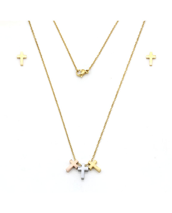 Dámska oceľová súprava-195334-20