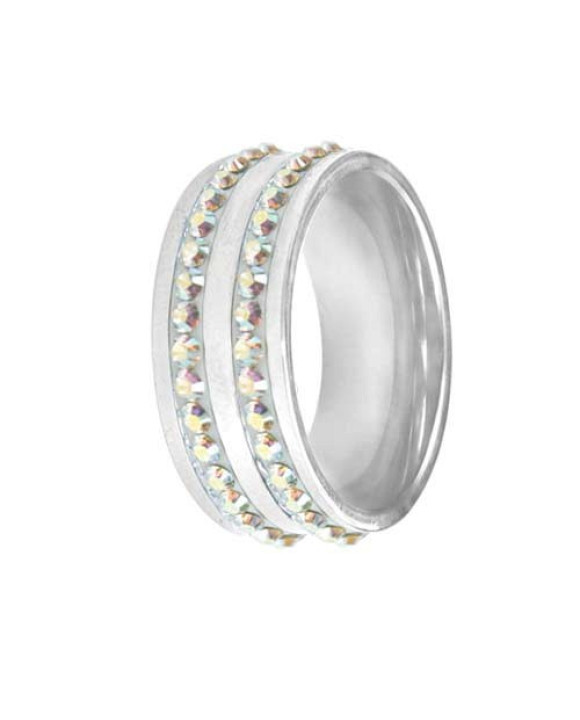 Dámsky oceľový prsteň