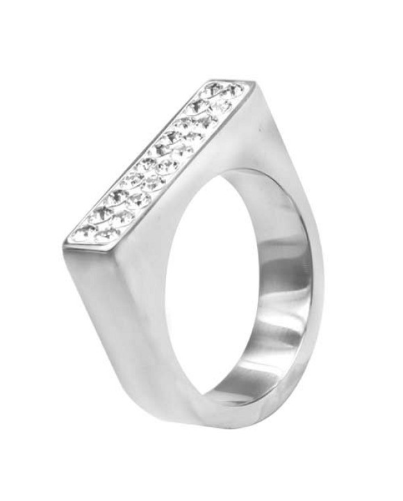 Dámsky oceľový prsteň