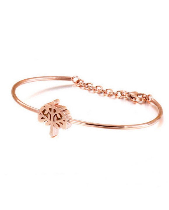 Dámsky oceľový náramok štvorlístok-312274-20