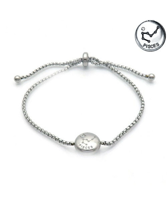 Oceľový náramok súhvezdie Ryby-196099-20