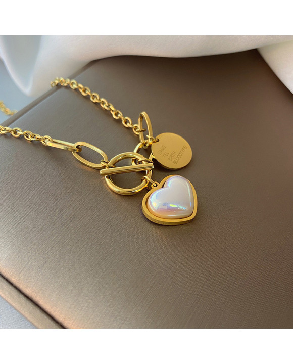 Dámsky oceľový náramok s príveskom-316262-20