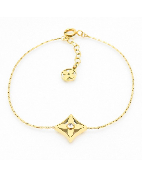 Oceľový pozlátený náramok-292465-20