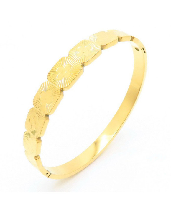 Dámsky pozlátený oceľový náramok-312259-20