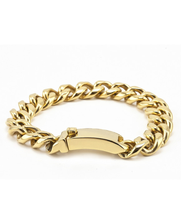 Pozlátený oceľový náramok 