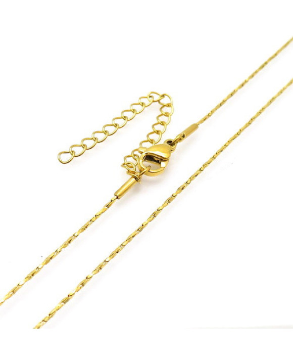 Oceľová retiazka pozlátená-315897-20
