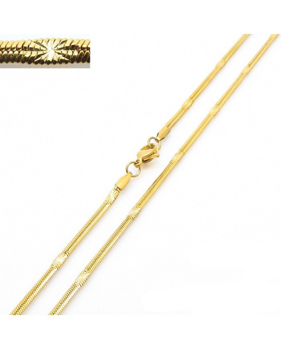 Oceľová retiazka pozlátená-315898-20