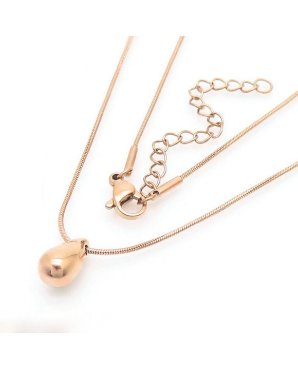 Dámsky oceľový náhrdelník kvapka-299261-20