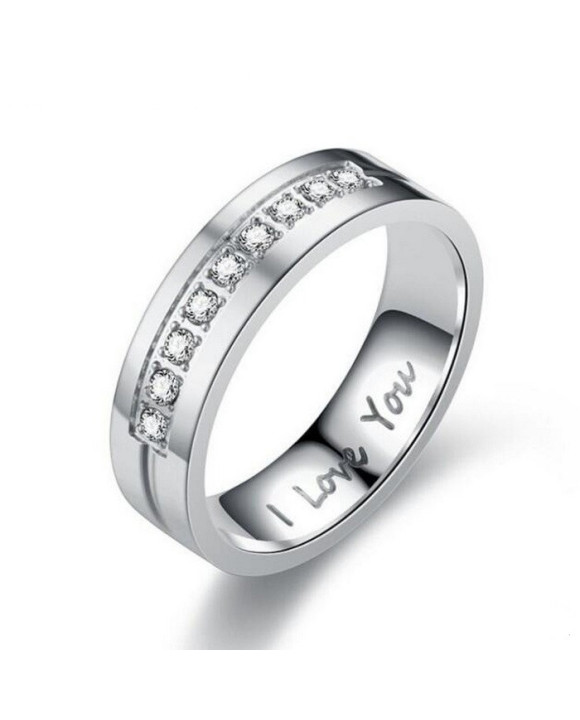 Oceľová obrúčka I love you-272715-20