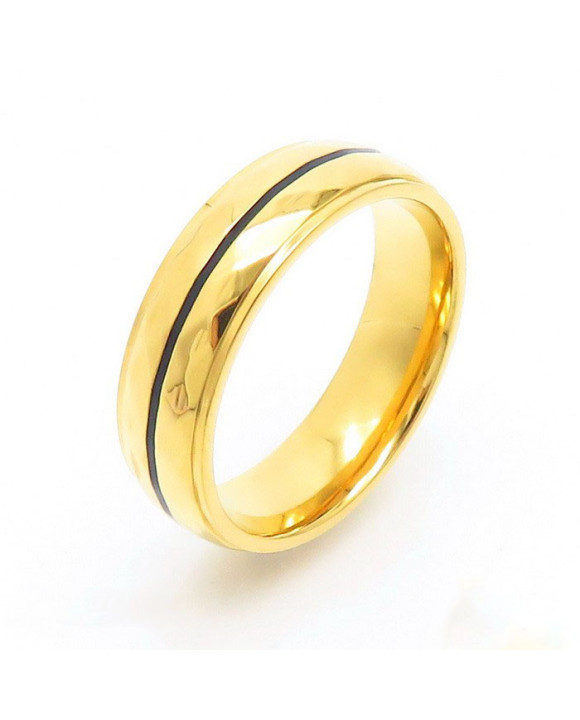 Pozlátená oceľová obrúčka-315672-20