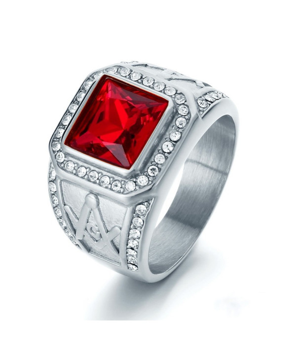 Pánsky oceľový prsteň-315843-20