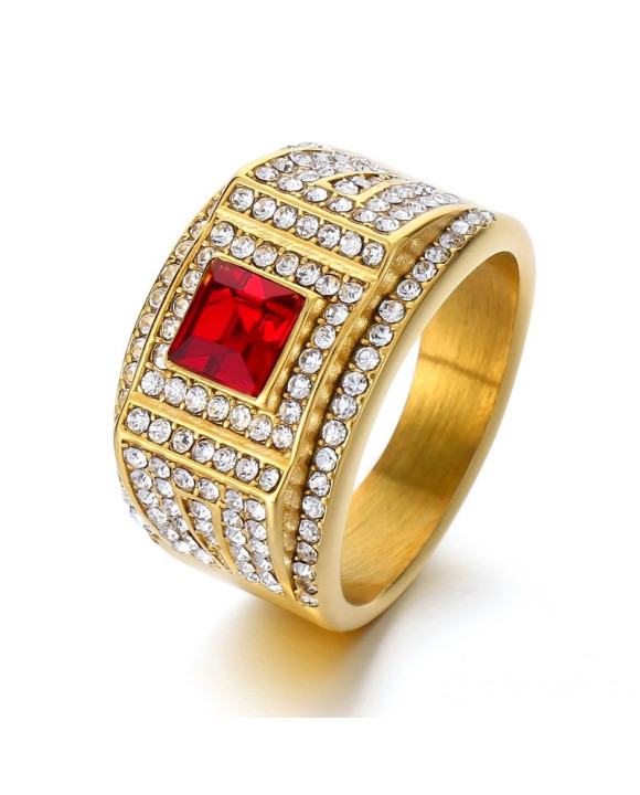 Pánsky pozlátený prsteň s kamenňom-315825-20