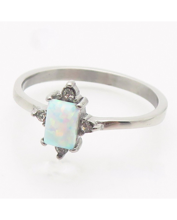 Dámsky oceľový prsteň s opálom-312435-20