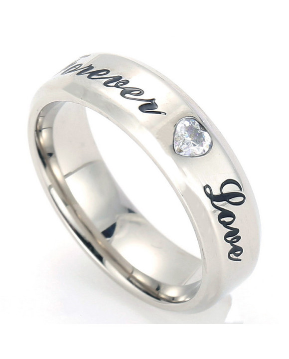 Oceľová obrúčka forever love-315752-20