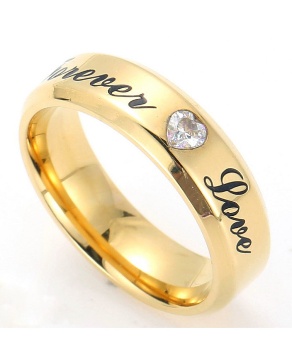 Oceľová obrúčka forever love-315761-20