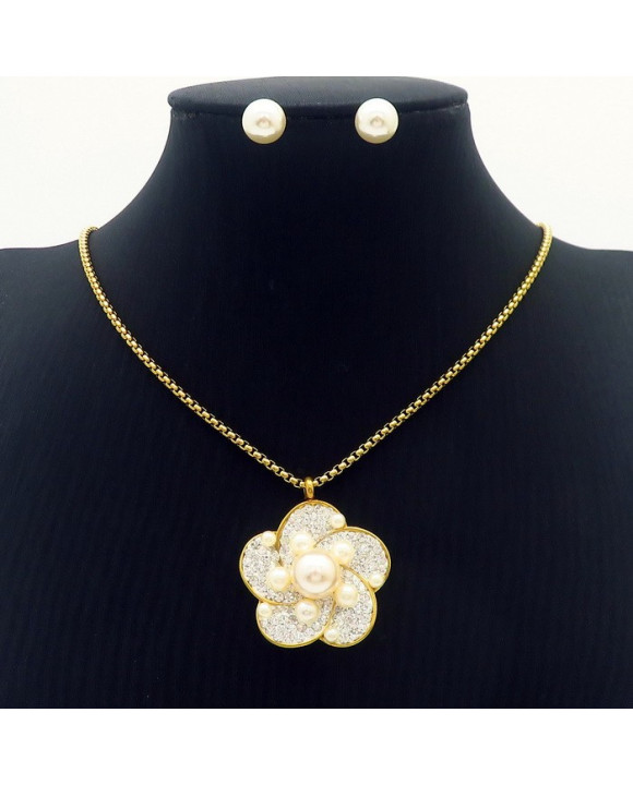 Dámska oceľová súprava kvet-292497-20