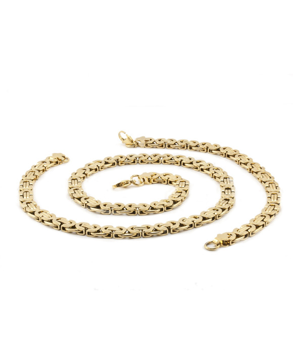 Pozlátená oceľová súprava