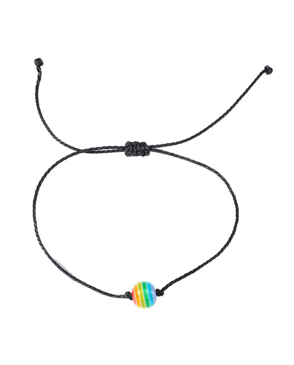 Bavlnený farebný oceľový náramok-267165-20