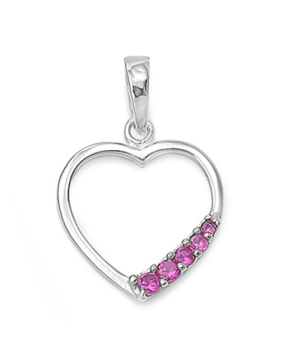 Strieborný prívesok srdce-292823-20