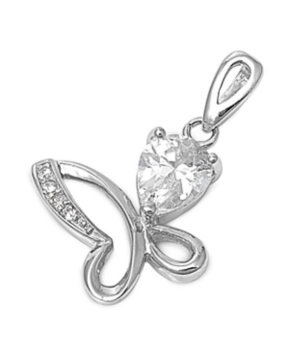 Strieborný prívesok motýľ-292827-20