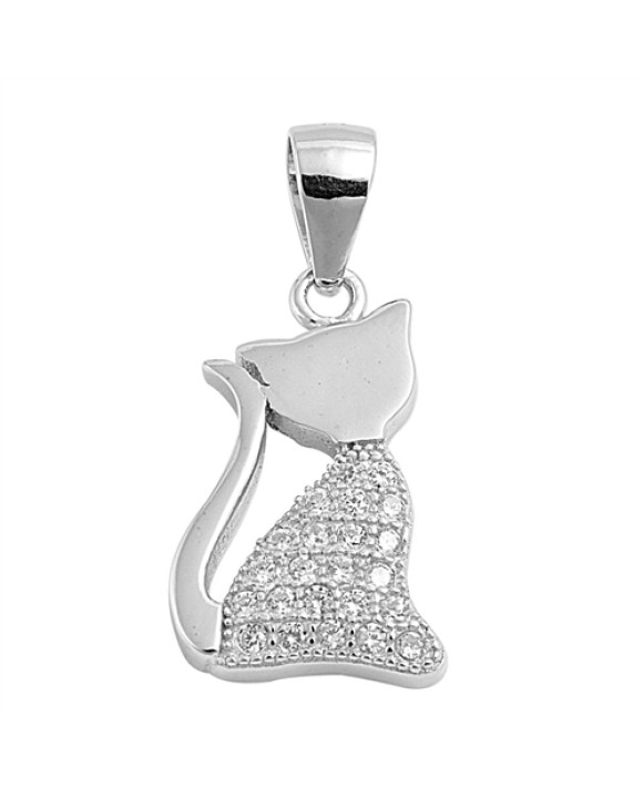 Strieborný prívesok mačka-292821-20