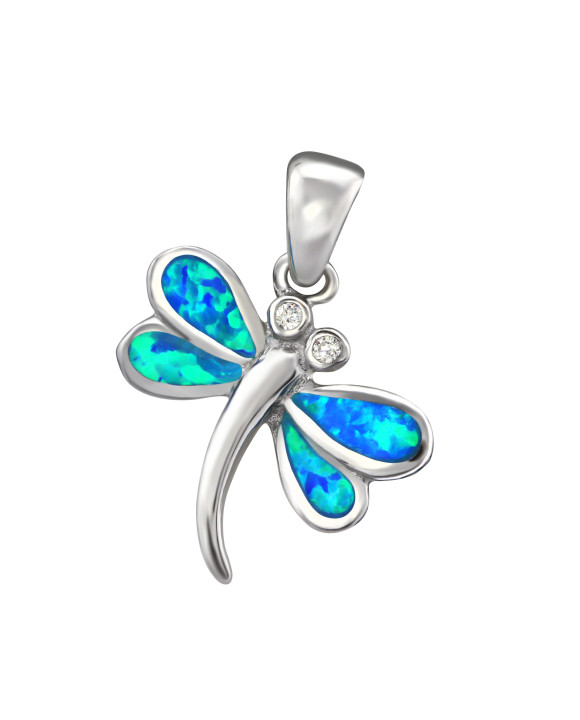 Strieborný prívesok vážka-231107-20