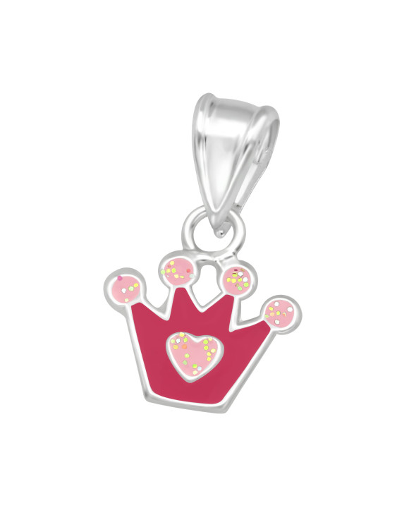 Detský strieborný prívesok korunka-223646-20