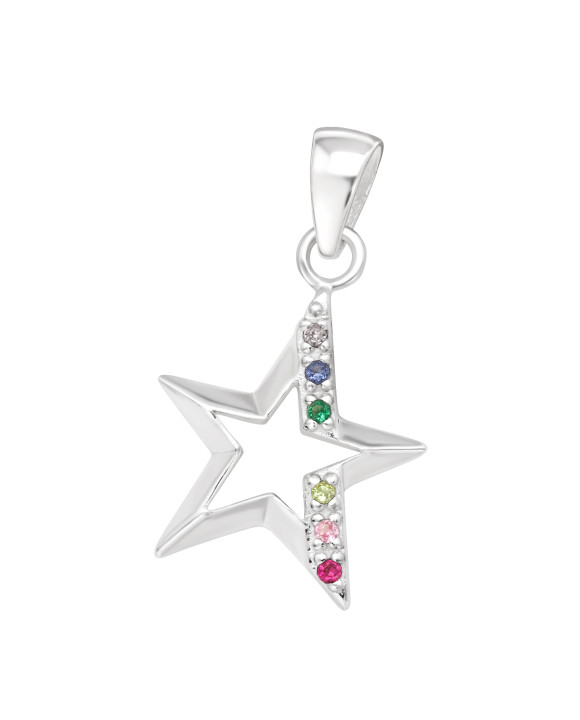 Strieborný prívesok Hviezda-313613-20