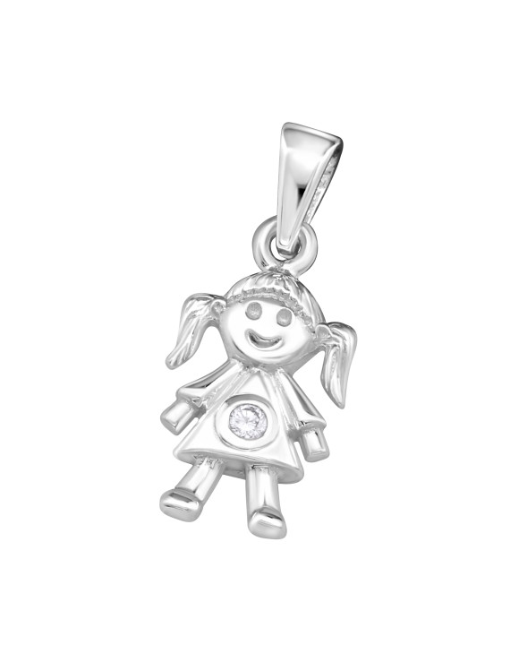 Strieborný prívesok dievčatko-180749-20