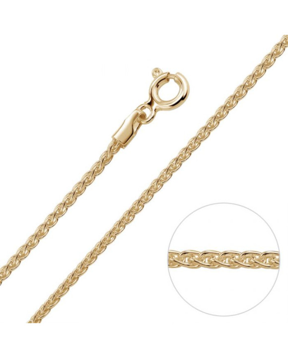 Strieborná retiazka pozlátená-235682-20