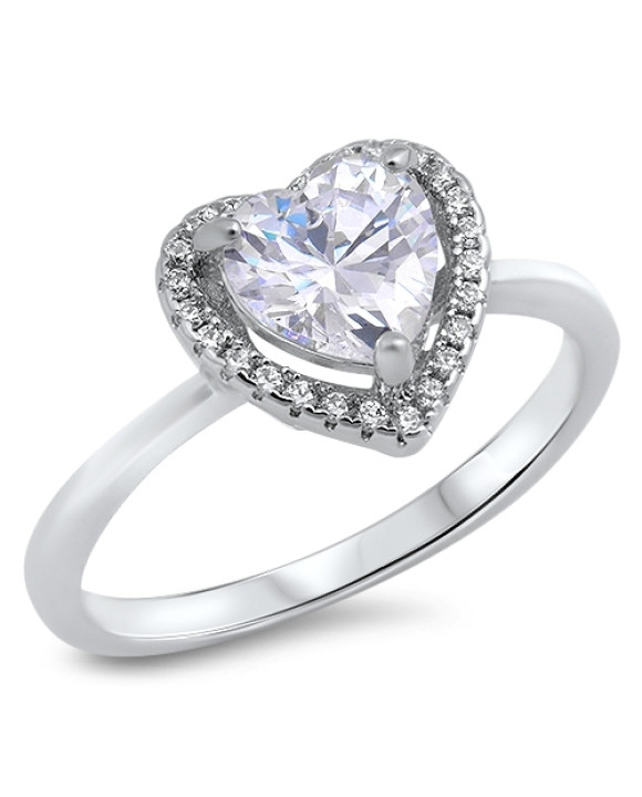 Trblietavý strieborný prsteň