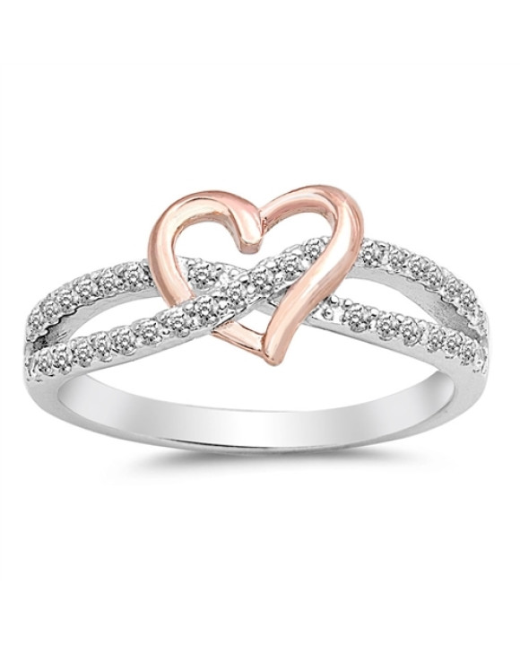 Prepletaný strieborný prsteň