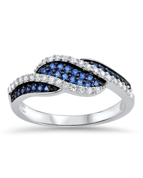 Elegantný strieborný prsteň